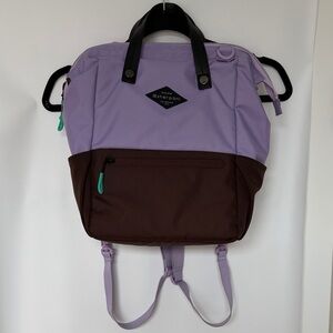 Sherpani Dispatch Purple and Brown Convertible Backpack